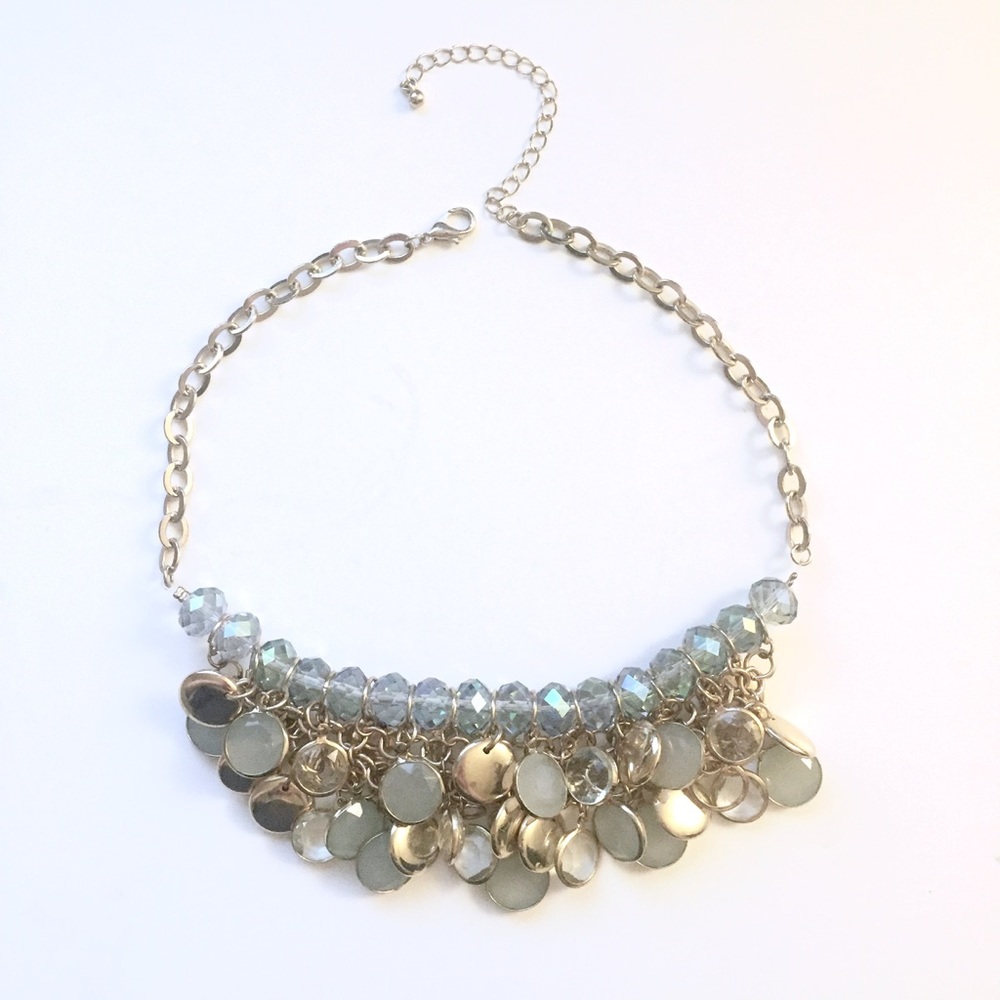 Blue statement necklace